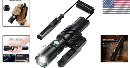 Waterproof USB-C Rechargeable Flashlight - 4 Modes & Lightweight for Outdoors