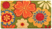Load image into Gallery viewer, Vibrant Summer Flowers Doormat - Durable Coir Mat for Seasonal Charm - 18"x30"