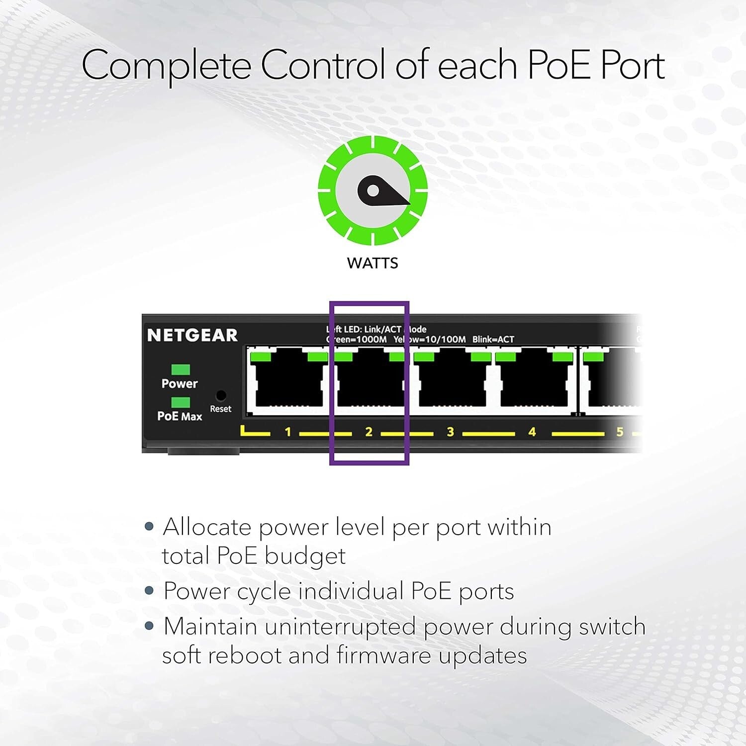 Easy Smart Managed Gigabit Ethernet Switch with 4 PoE+ Ports - Flexible Mounting