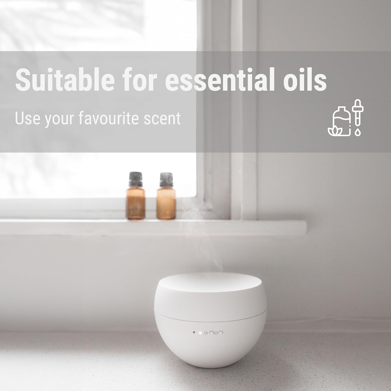 Elegant Aroma Diffuser Jasmine with Interval Mode – Perfect for Home Relaxation