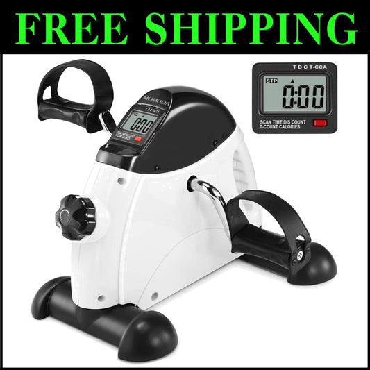 Lightweight Leg and Arm Mini Bike with LCD Monitor - Ideal for Daily Workouts