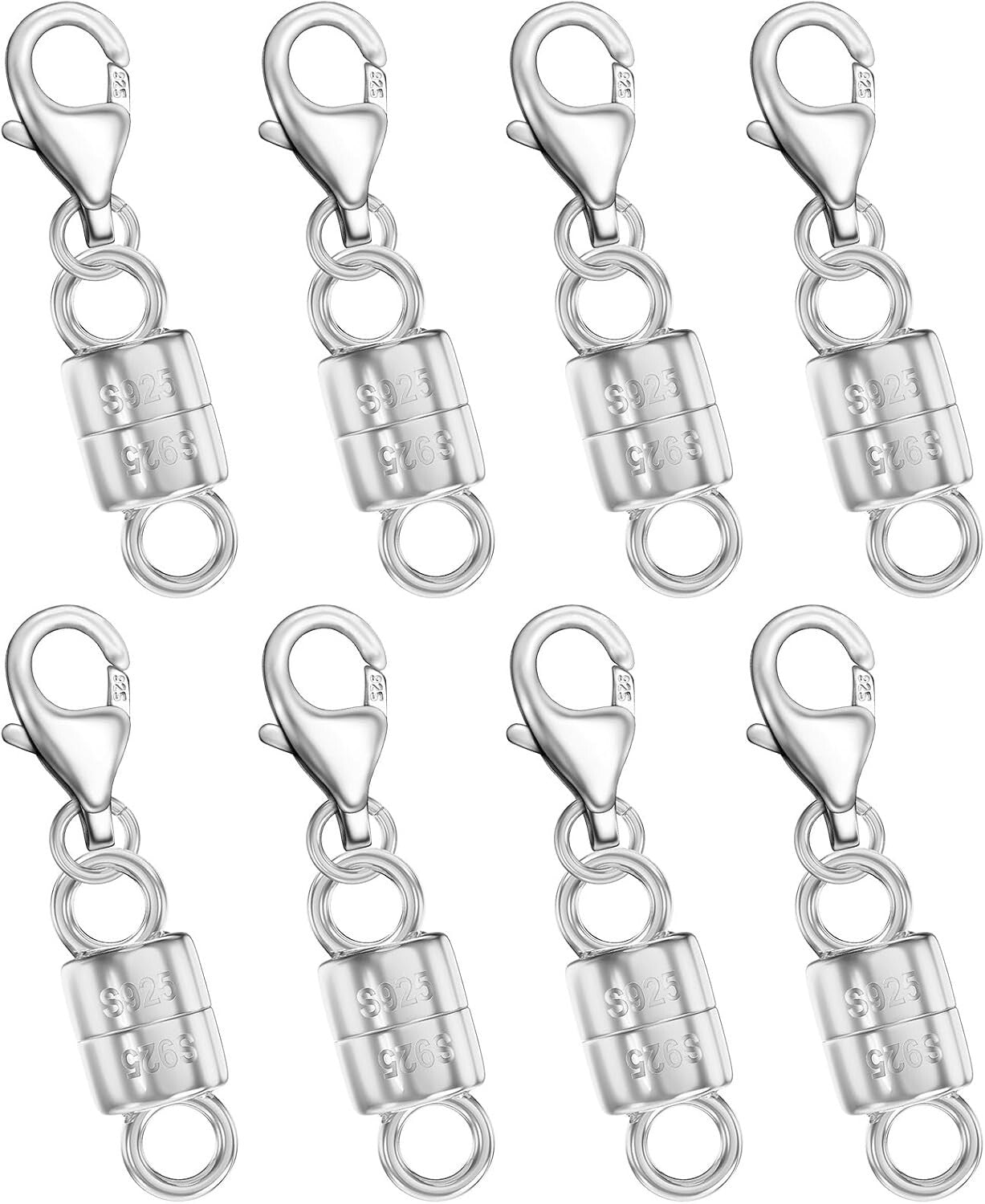 Magnetic 925 Sterling Silver Lobster Clasps - Perfect for Necklaces & Bracelets