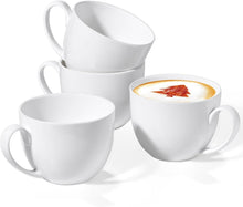 Load image into Gallery viewer, Versatile 4-Piece Bone China Cereal Mug Set - Ideal for Coffee &amp; Snacks