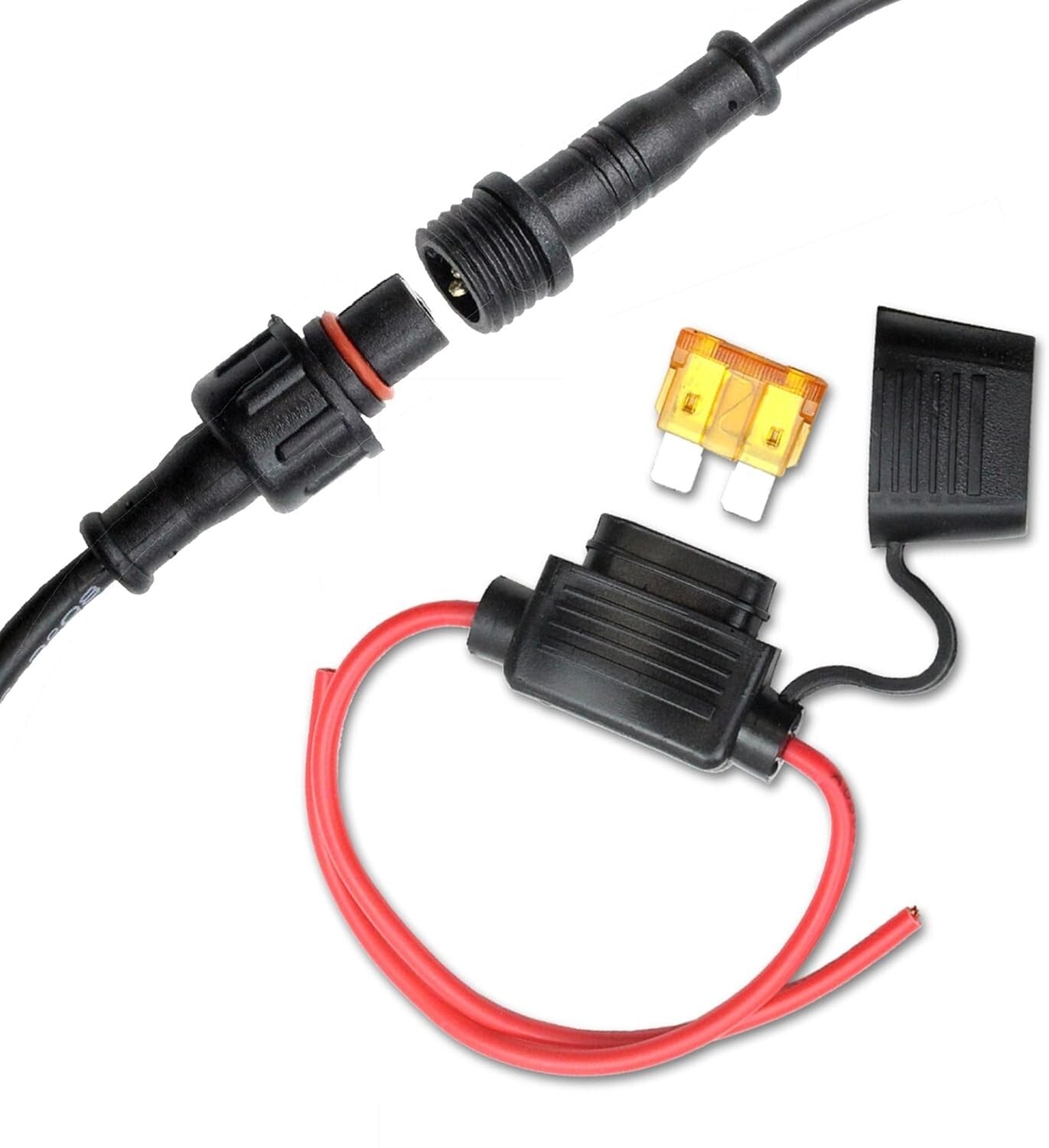 Effortless Underwater LED Light - Quick Connect for Boat Drain Plug Installation