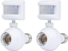 Load image into Gallery viewer, Automated Outdoor Motion Sensor Light Socket - Easy Screw-In Setup, 2 Pack
