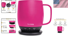 Load image into Gallery viewer, Compact and Stylish True Pink Smart Coffee Mug - Ideal Gift for Hot Drink Lovers