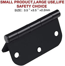 Load image into Gallery viewer, Durable 3.5 Inch Matte Black Door Hinges – 48 Pack for Effortless Home Upgrades