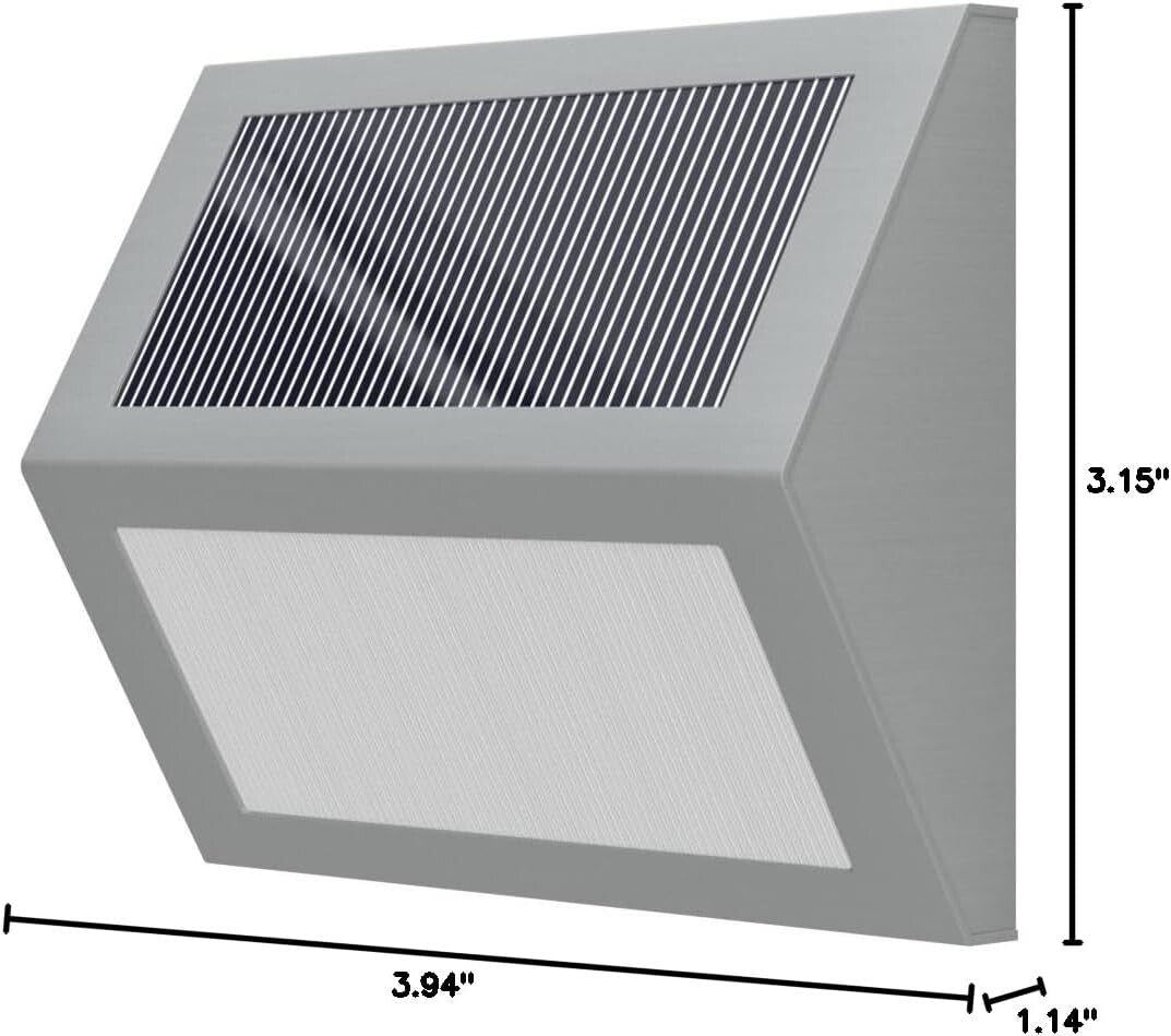 Efficient Solar Powered Deck Lights - 12 Pack Warm Light for Patios and Gardens