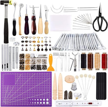 Load image into Gallery viewer, Complete Leather Craft Toolkit: 183 Pieces for DIY Projects and Customization