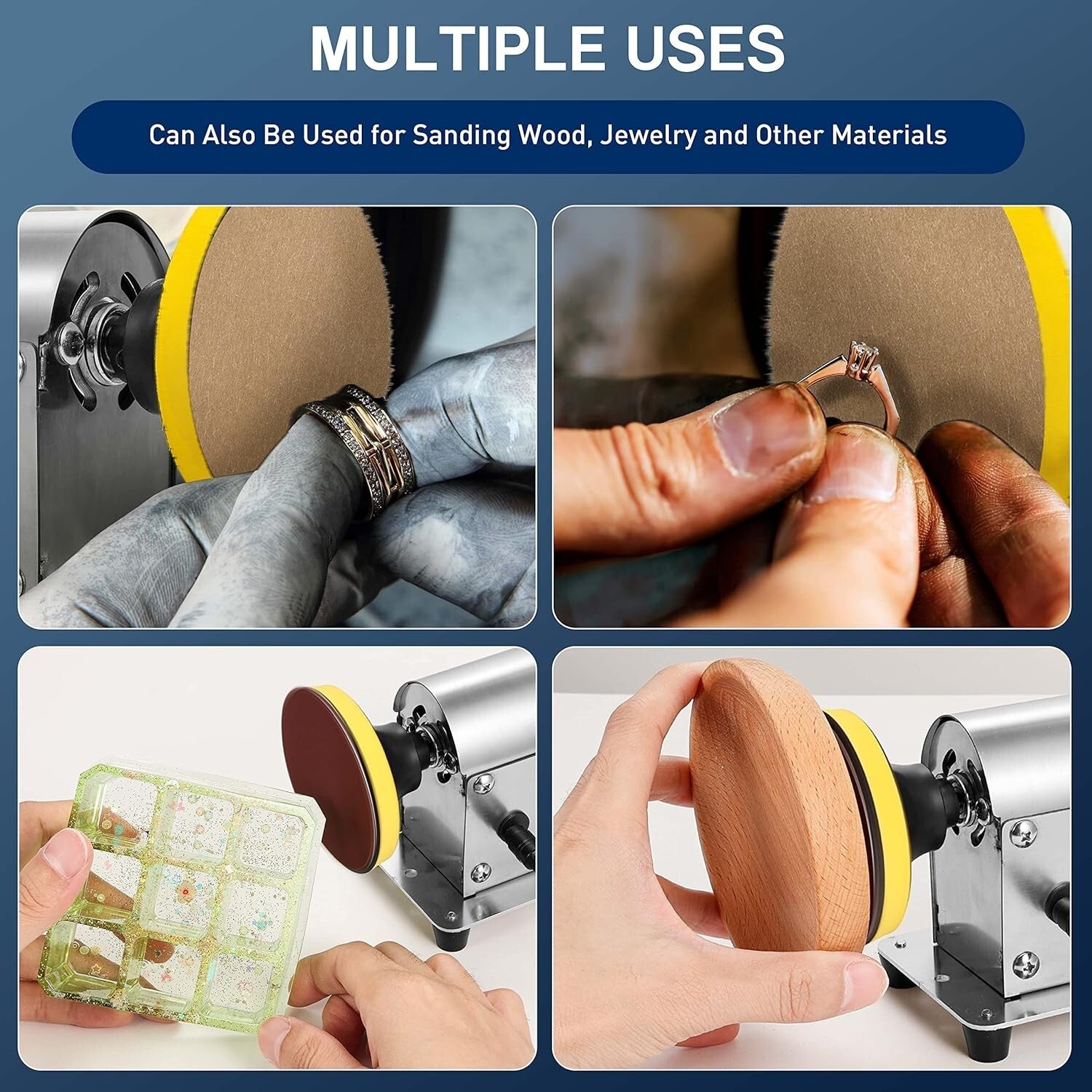 Versatile Electric Sander for Resin with Adjustable Speed & Multi-Surface Uses