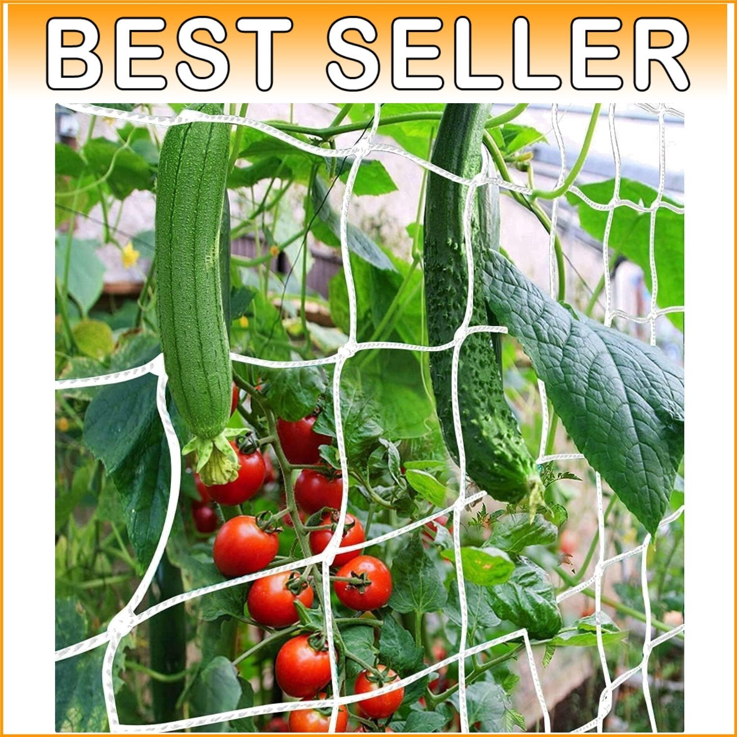 Easy-Install Trellis Netting for Indoor/Outdoor Climbing Plants – 4 Pack, 6'x30'