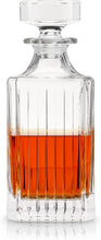 Load image into Gallery viewer, Vintage Style Cut Crystal Decanter for Home Bars - 28 Oz Whiskey &amp; Vodka Carafe
