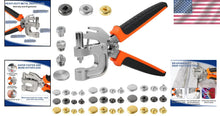 Load image into Gallery viewer, Lightweight Leather Snap Kit with 90 Durable Snaps &amp; User-Friendly Pliers