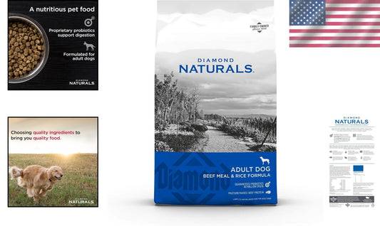 Diamond Pet Foods 40lb Beef Formula for Digestive Health & Immune Support