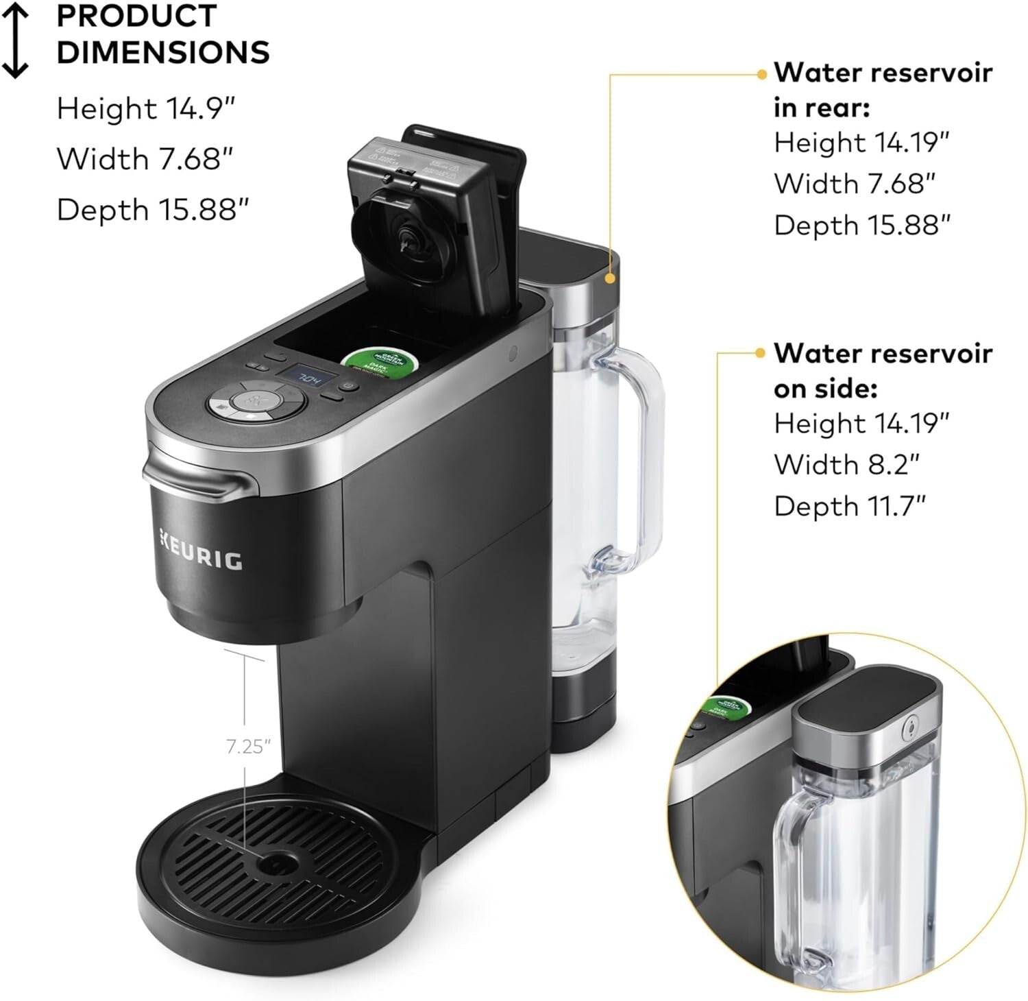 Fully Automatic Coffee Maker with 12-Cup Thermal Carafe & Pause & Pour Feature