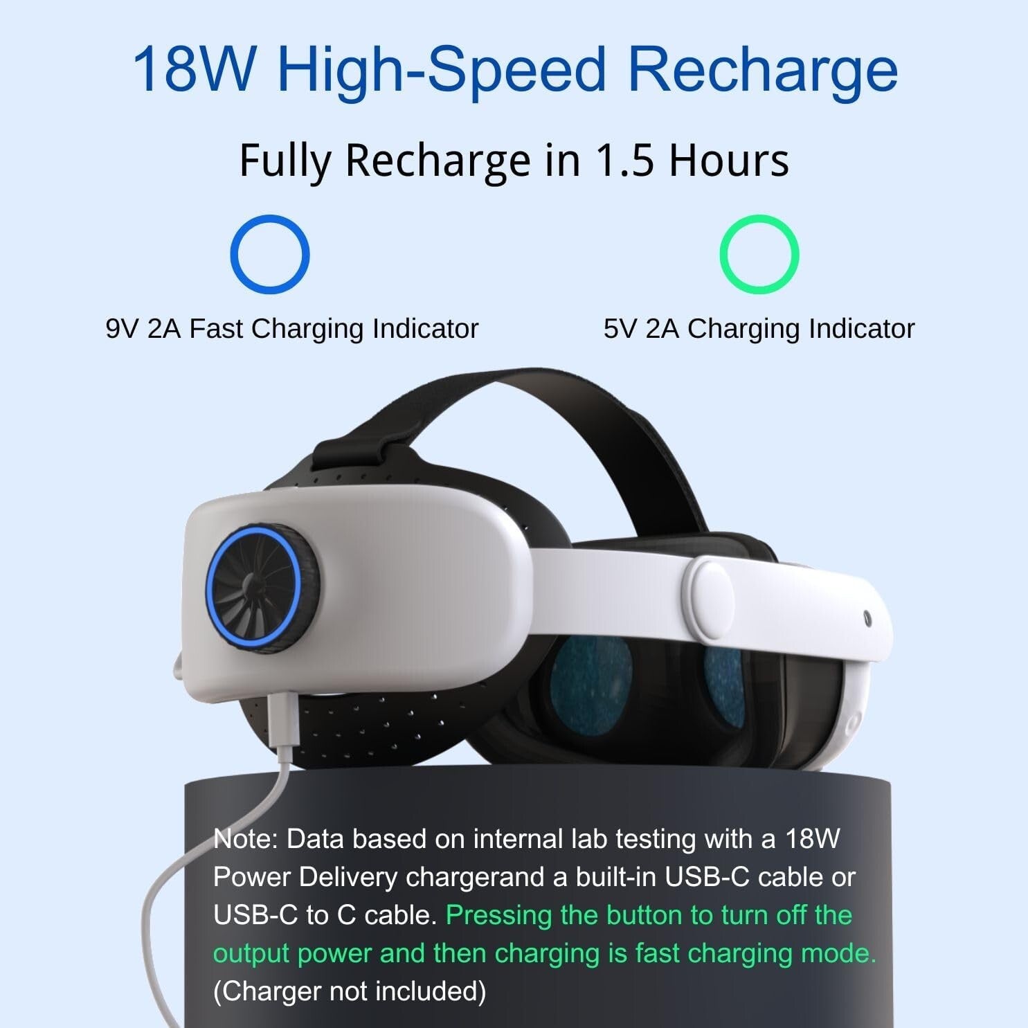 Ergonomic Battery Pack Head Strap for Meta Quest 3/3S – Ultimate Gaming Comfort