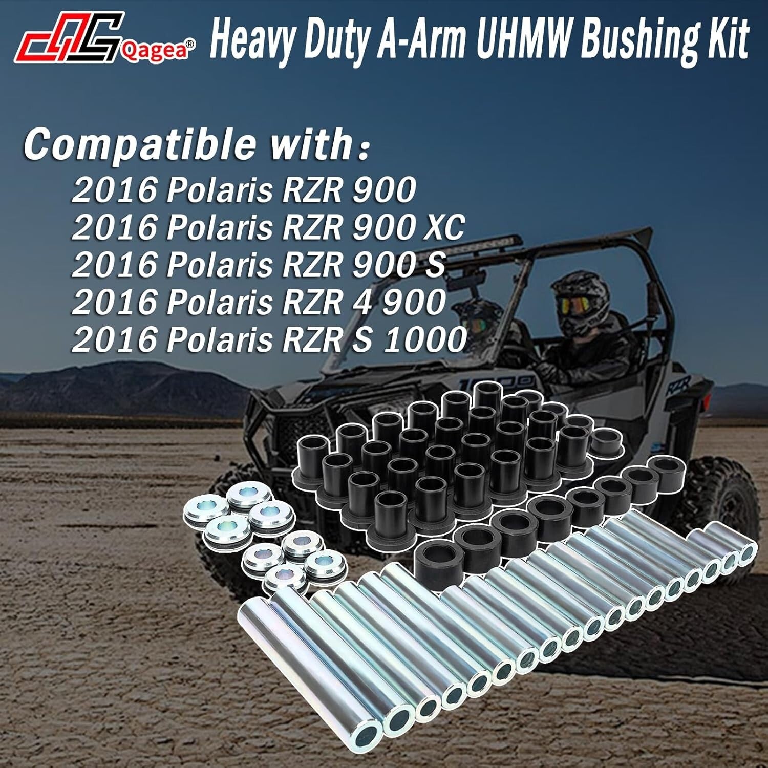 Durable UHMW Control Arm Bushing Replacement Kit for 2016 Polaris RZR 900 Series