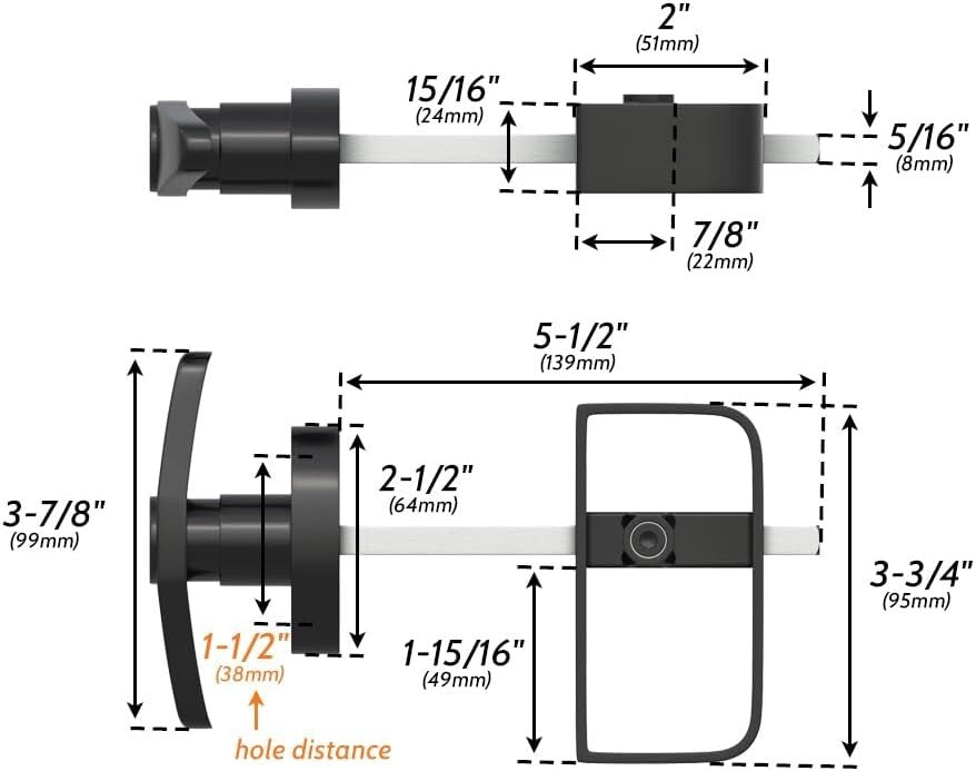 4-Pack Heavy-Duty Shed Lock Latch - Zinc Alloy & Carbon Steel Security Solution