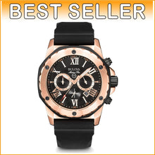 Load image into Gallery viewer, Water-Resistant Men's Marine Star Chronograph Steel Watch with Calendar Feature