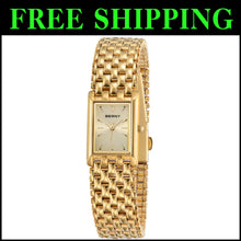 Load image into Gallery viewer, Chic Rectangle Gold Watch for Women - 3ATM Waterproof with Stainless Steel Band