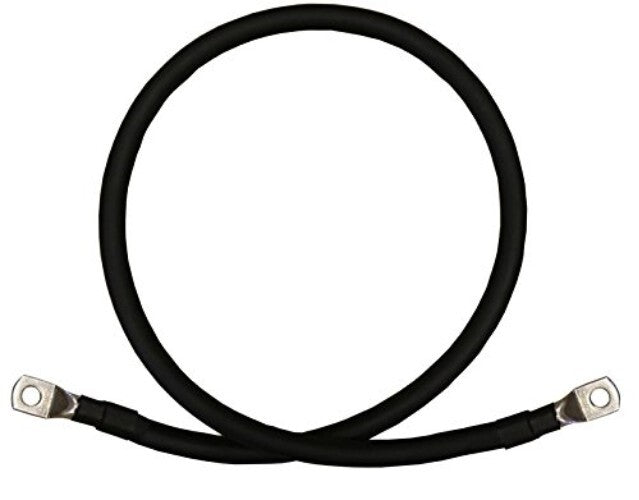 3ft Red/Black 1/0 AWG Copper Battery Inverter Cables with Heat Shrink Protection