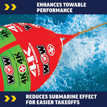 Load image into Gallery viewer, Heavy Duty 16-Strand Tow Rope with Bobber - Ideal For Deck Tubes &amp; Wakeboarding