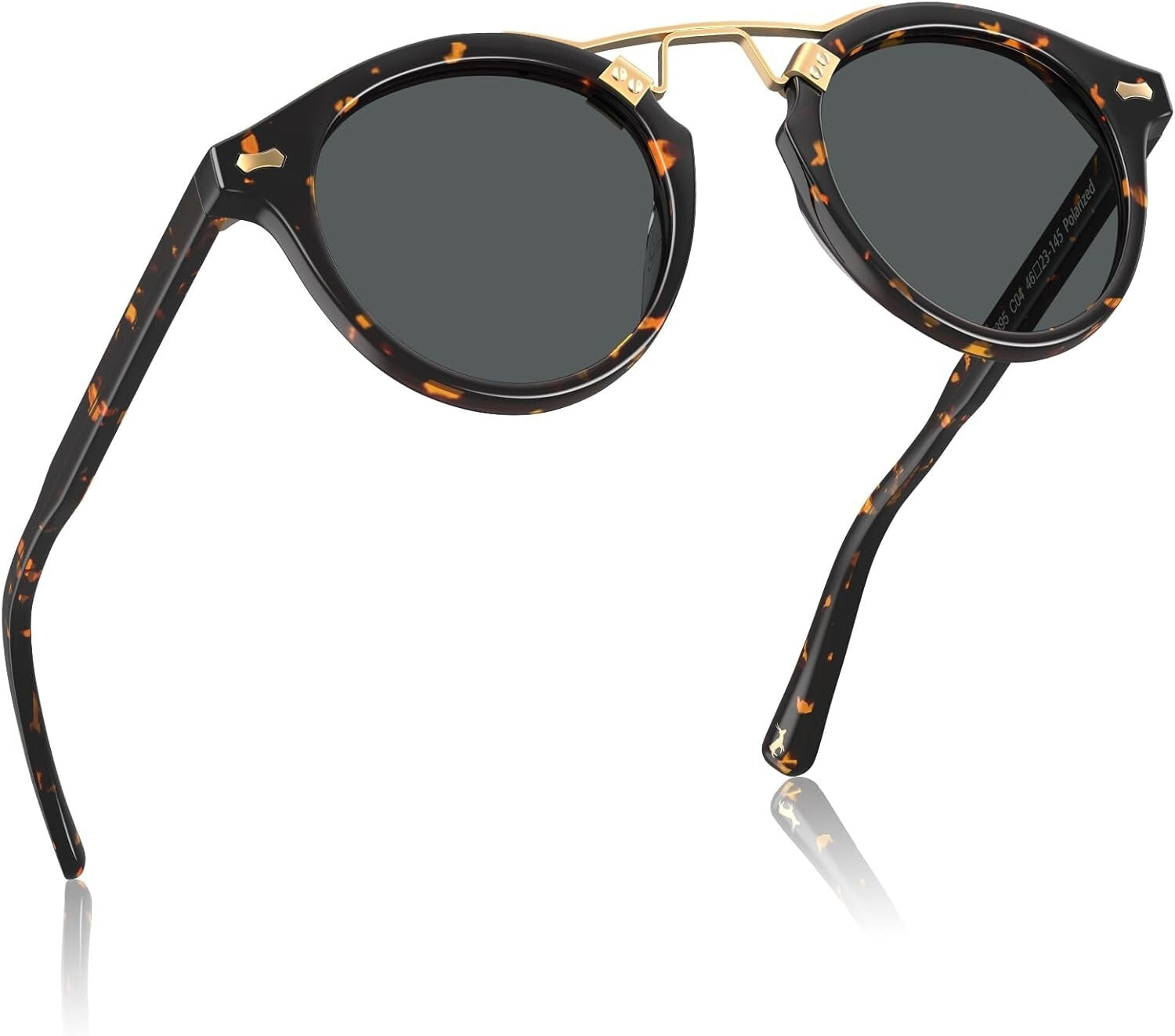 Retro Double Bridge Polarized Sunglasses for Women | UV Protection & Elegance