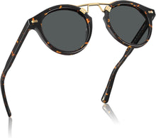 Load image into Gallery viewer, Retro Double Bridge Polarized Sunglasses for Women | UV Protection &amp; Elegance
