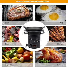 Load image into Gallery viewer, Charcoal Rocket Stove with Baking Tray and Carry Bag for Camping Adventures