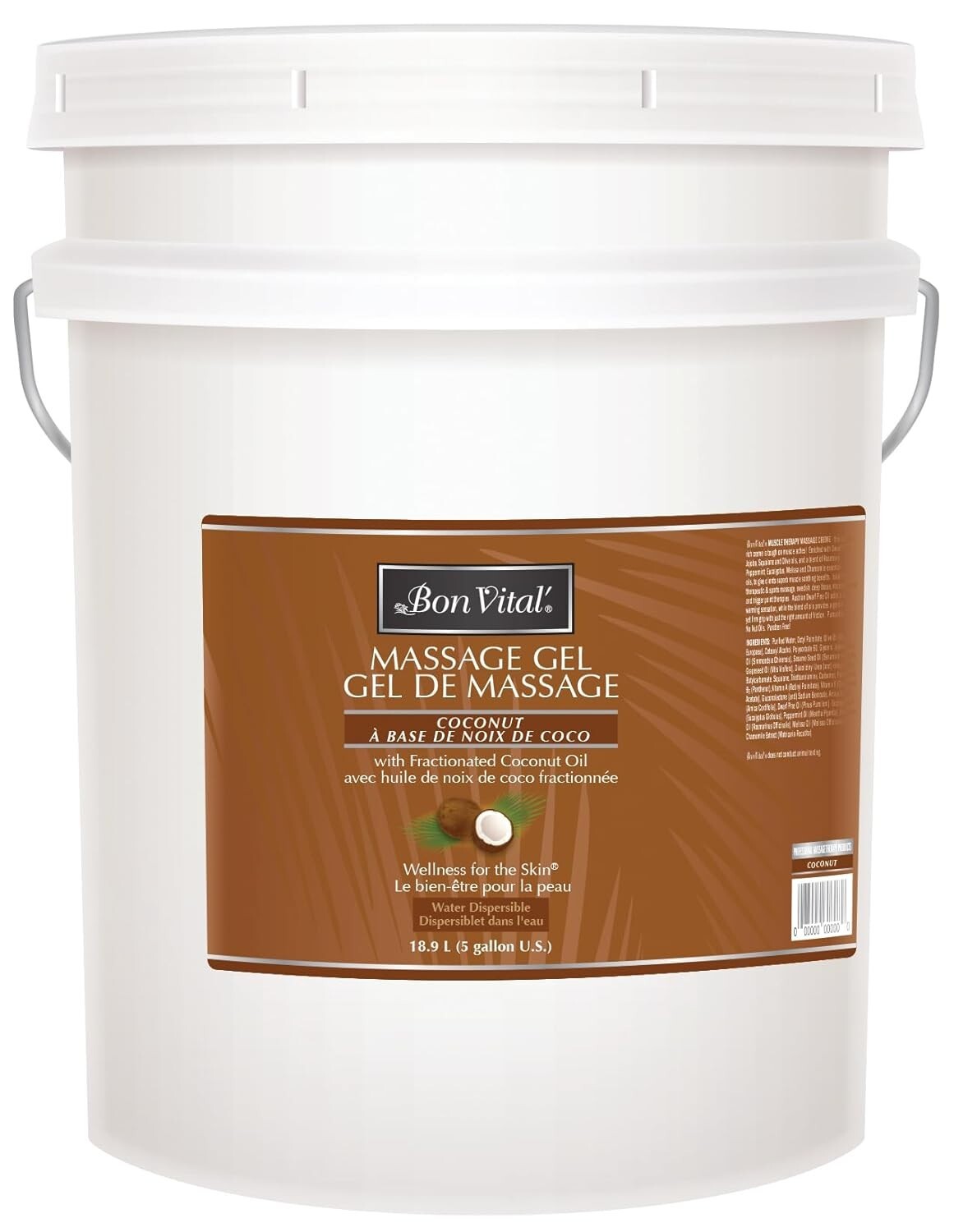 Hydrating Coconut Massage Gel, 5 Gal Pumpable - For Professional & Home Use