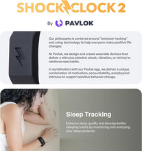 Load image into Gallery viewer, Minimalist Shock Clock 2: Ultimate Silent Alarm for Couples and Students - Black