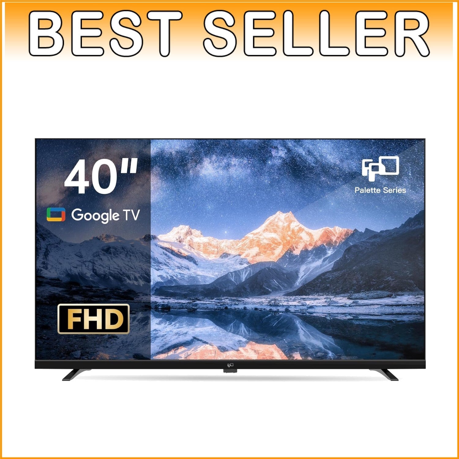 Elegantly Compact 40-Inch Smart TV with 1080p HDR & Google Assistant Integration