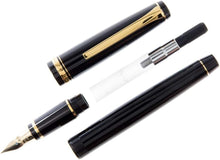 Load image into Gallery viewer, Namiki Falcon Fountain Pen - Elegant Black Barrel with Gold Accents, Medium Nib
