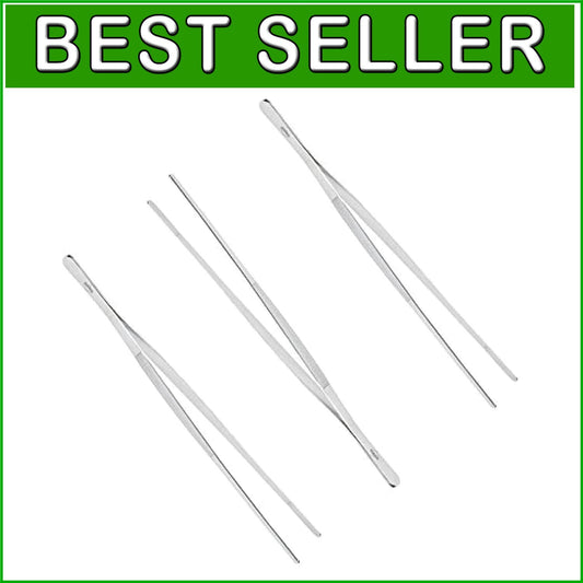 18/10 Stainless Steel Kitchen Tongs Pack of 3 - Ideal for BBQ and Cooking