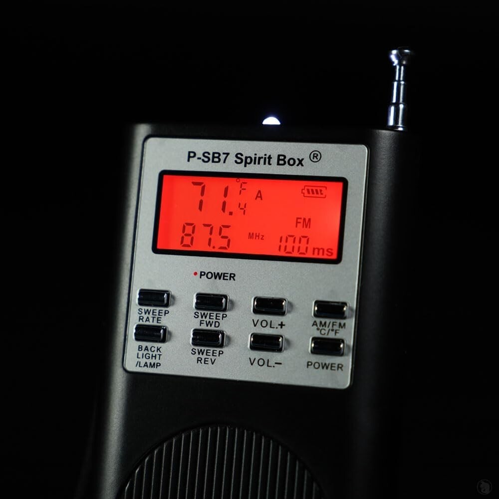 P- Spirit Box for Ghost Communication - Enhanced Sweeps & Built-in Flashlight