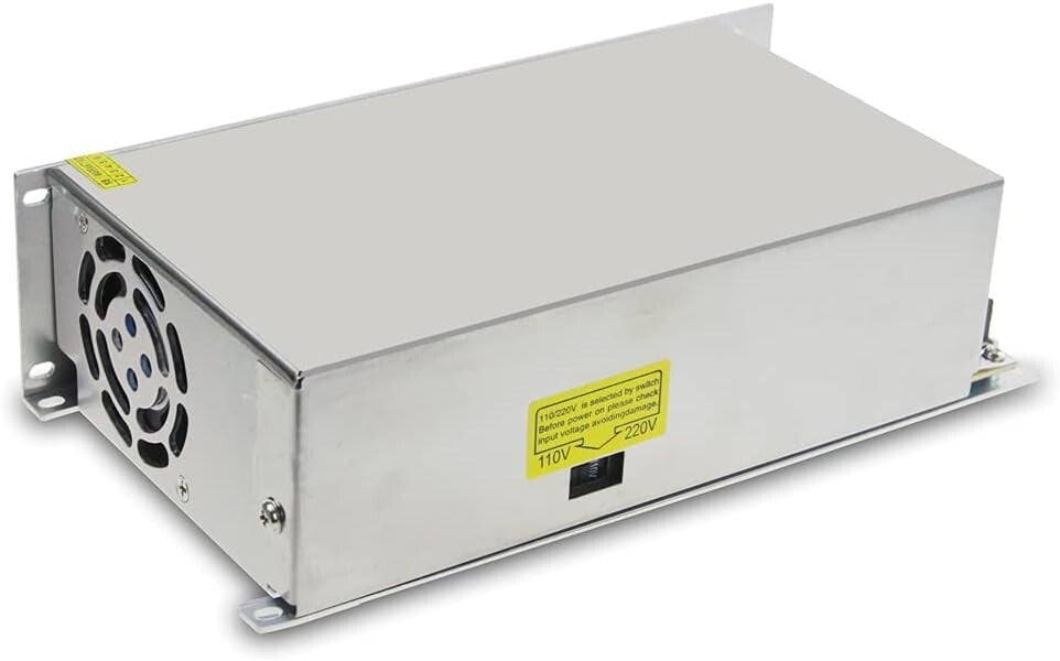 Efficient 24V 25A Adapter with Built-in Cooling Fan - LED & Electronics Power
