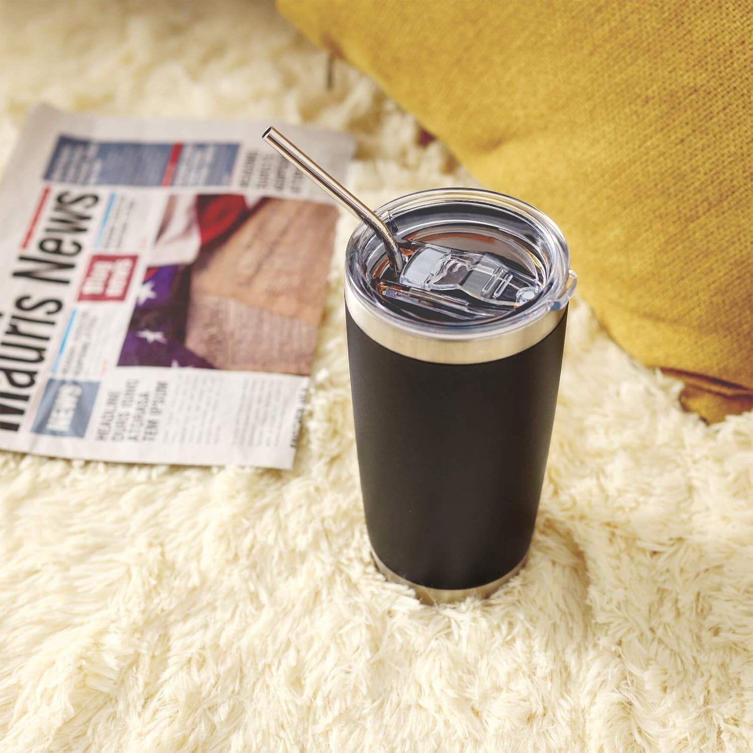 Durable 20oz Double Wall Insulated Tumblers - 12 Count for Hot & Cold Drinks