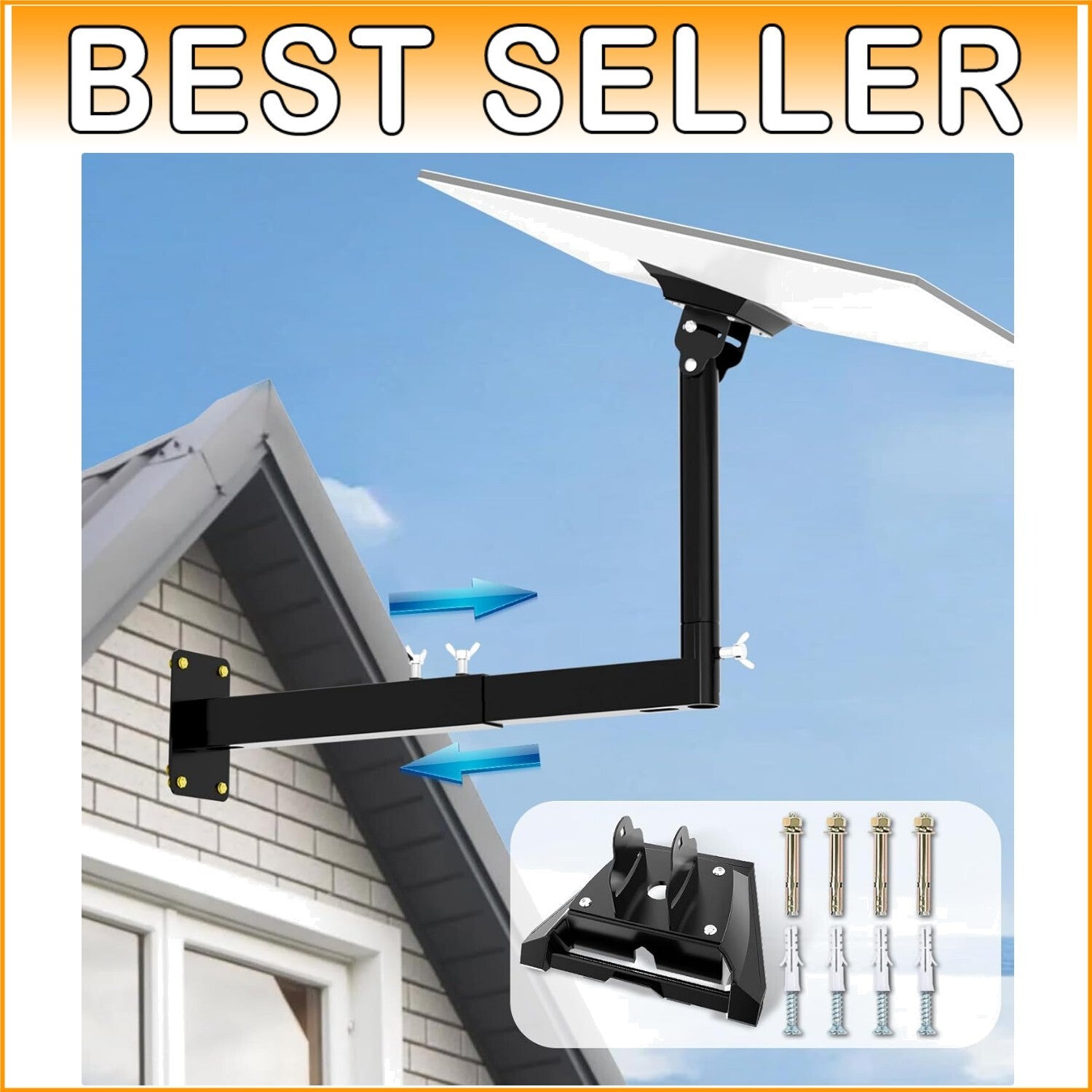 Durable Alloy Steel Starlink Gen 3 Mount, Adjustable for Optimal Signal Angle