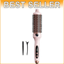 Load image into Gallery viewer, Negative Ion Heated Round Brush for Effortless Styling - 1.5 Inch, Dual Voltage