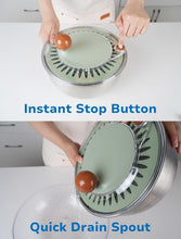 Load image into Gallery viewer, Stainless Steel Salad Spinner with Non-Slip Base for Effortless Vegetable Drying