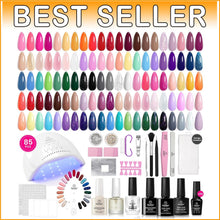 Load image into Gallery viewer, Beetles Gel Polish Kit: 55 Glossy Colors &amp; Nail Tools - Perfect Gift for Her