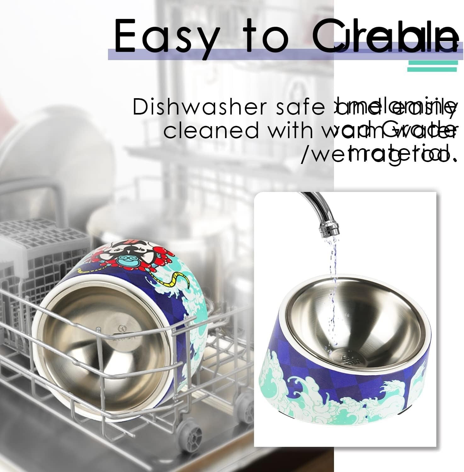 Non-Spill 15° Slanted Pet Bowl for Dogs & Cats - Modern & Functional Design