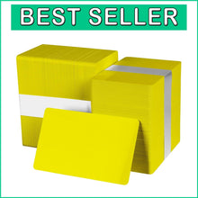 Load image into Gallery viewer, Pack of 500 Yellow CR80 PVC ID Cards - 30 mil Thickness - Ready to Print
