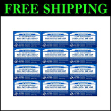 Load image into Gallery viewer, 12-Pack Dr. Bronner's Peppermint Pure-Castile Bar Soap - Vegan &amp; Cruelty-Free