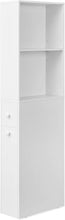 Load image into Gallery viewer, Slim White Bathroom Cabinet with Stable Construction - Perfect for Small Spaces