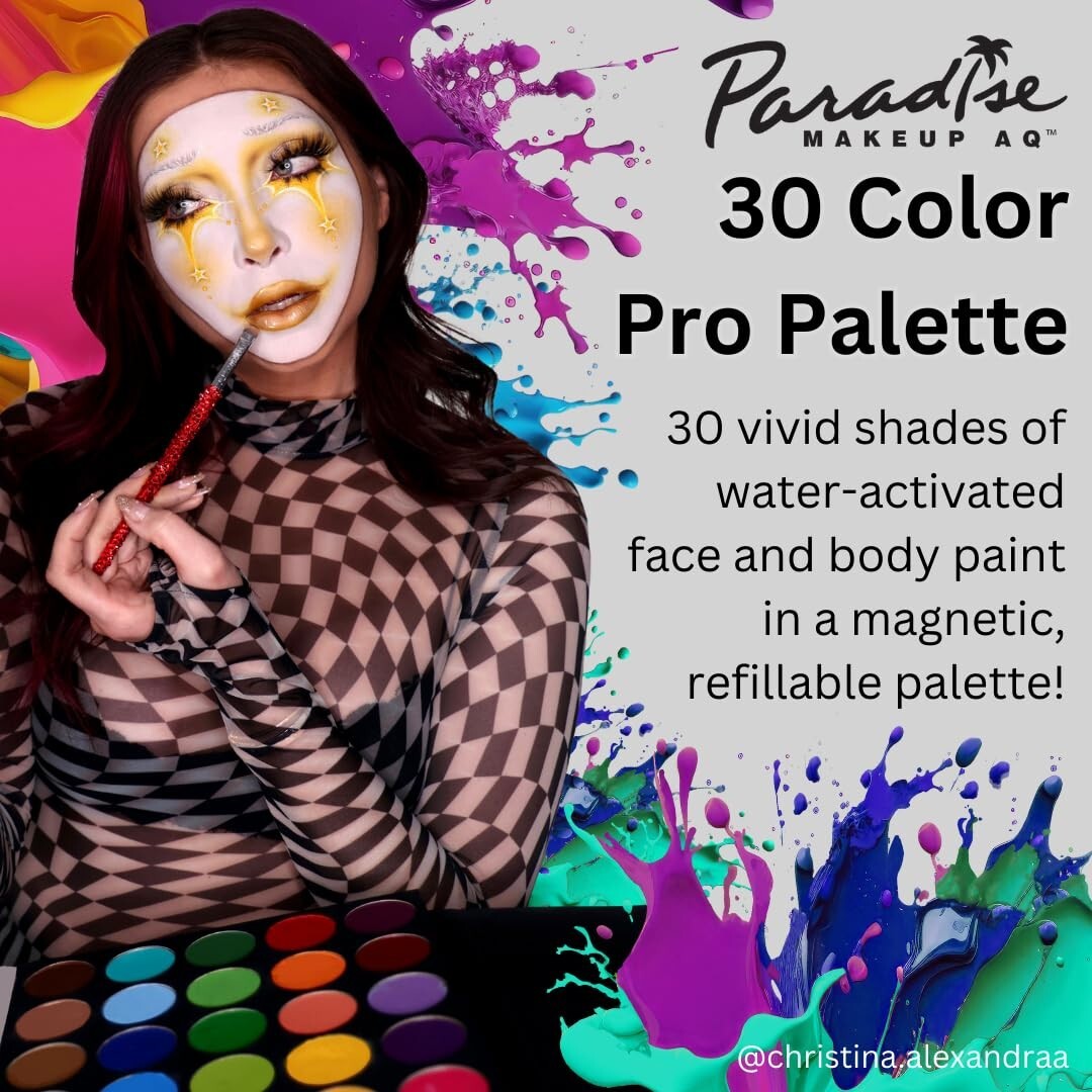 Lightweight Magnetic 30-Color Face & Body Paint Palette - Professional Quality