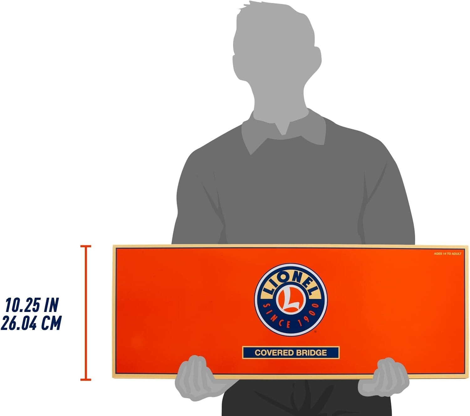 Durable 24" Illuminated Bridge for Model Trains - Metal, O Gauge Compatible