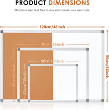 Load image into Gallery viewer, Versatile 36x24 Inch Magnetic Cork Board with Accessories for School &amp; Office