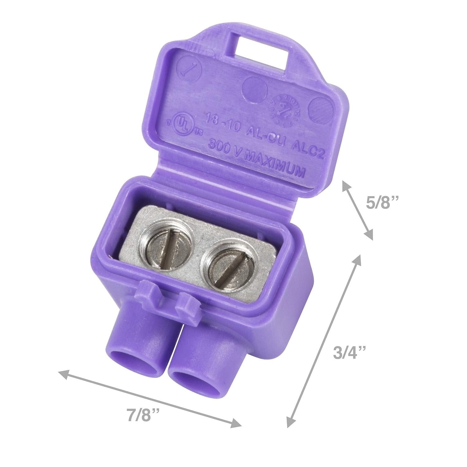 Cost-Effective 25-Pack Purple AlumiConn Connectors for Aluminum Wiring Repairs