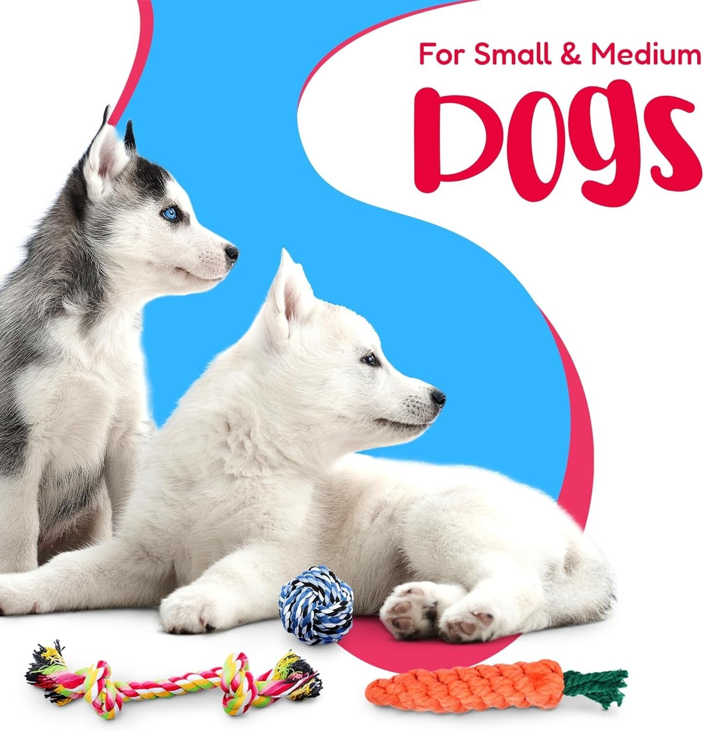 Eco-Friendly Cotton Dog Rope Toys Combo - 11 Durable Options for Fun